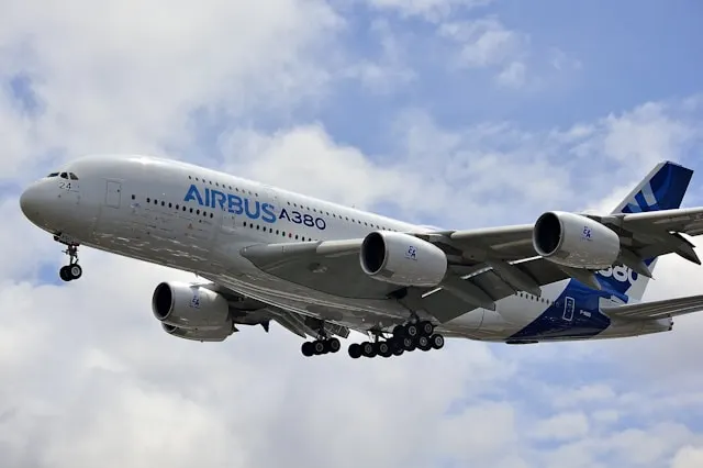 photographie d'un avion airbus A380